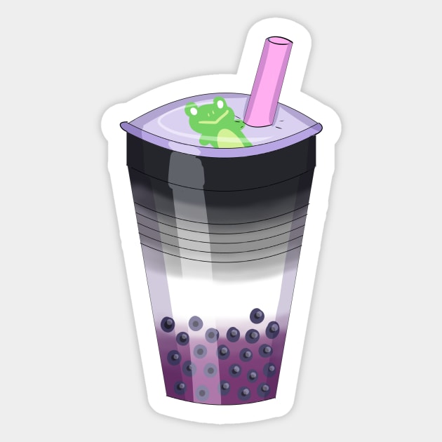 Asexual Pride Bubble Tea Sticker by sophielabelle